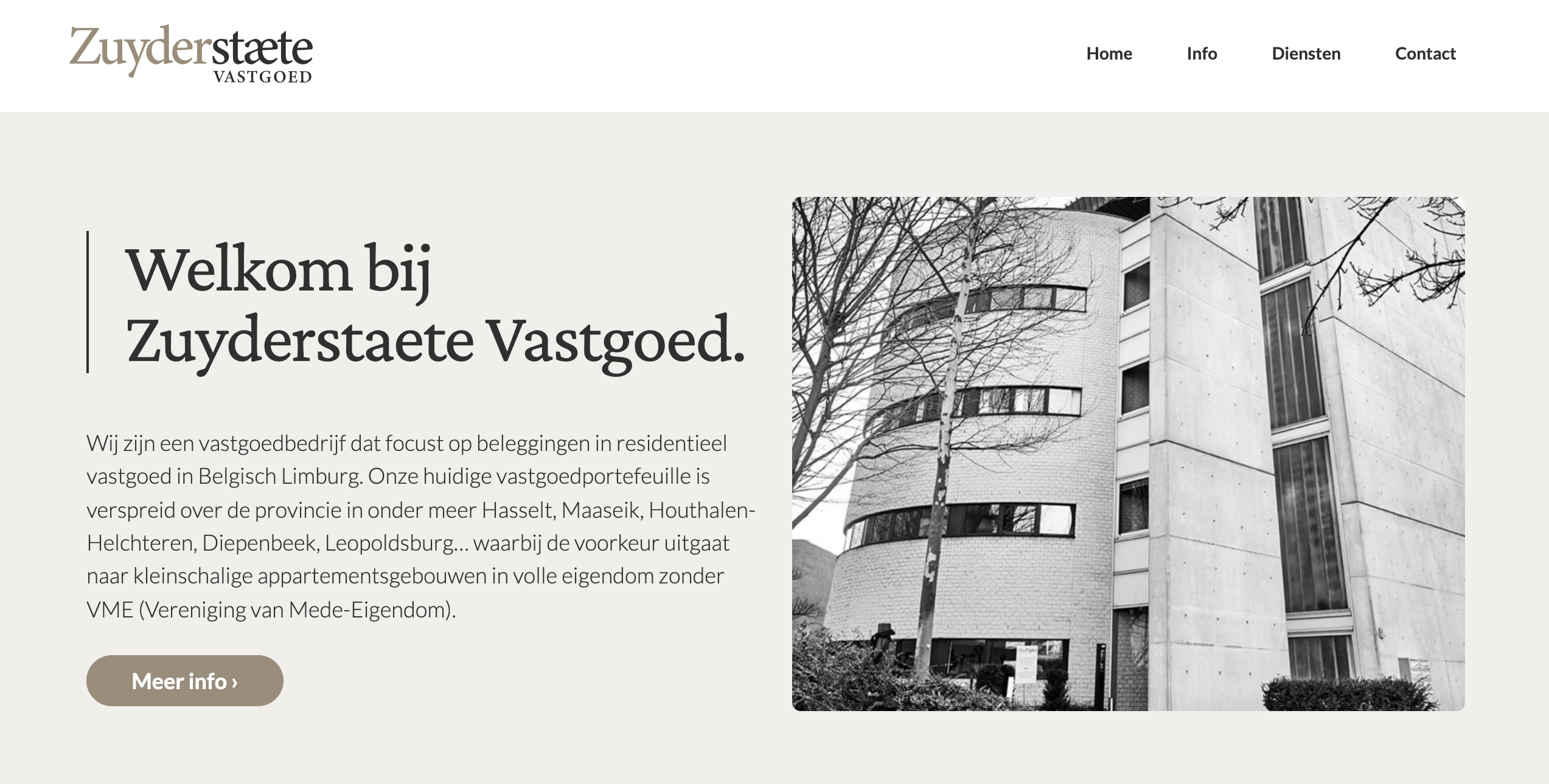 Company website | Zuyderstaete Vastgoed
